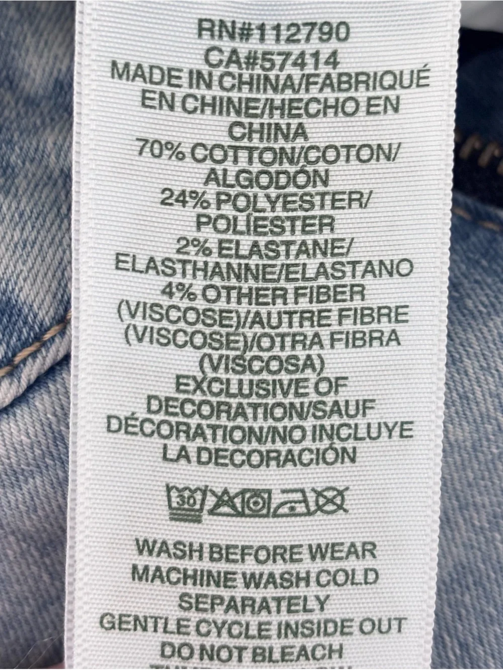 TRUE RELIGION Joey Mid Rise Flap Pocket Two-Tone Flare Jean--NWT--30
